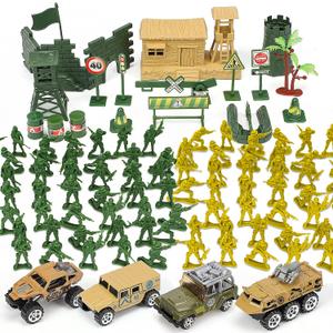 TOY Life 95 PCS Army Men Toys, Toy Soldiers for Boys, Plastic Action Figures, Soldier Guys Military Playset, Gift for Boys
