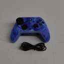 JAVRUNWOF Switch Controller-Wireless-Switch-Pro-Controllers-Blue Compatible with Switch/Lite/OLED,1200mAh Rechargeable Remote Gamepad Joystick with 10 RGB Led Light,6-Axis Gyro,Turbo,Wake Up,Motion