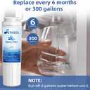 UKF8001 Water Filter Replacement for Kitchenaid, Whirlpool EDR4RXD1, Fiter 4, Fit Kitchen aid Refrigerator Krfc300ess01 wrx735sdhz00 wrx735sdhz01 UKF8001AXX-200, HDX FMM-2, 3 Filter SETFEEL