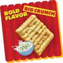 Cheez-It Grooves Crunchy Cheese Crackers, Snack Crackers, Lunch Snacks, Zesty Cheddar Ranch (6 Pouches) (EXP 11/19/26)