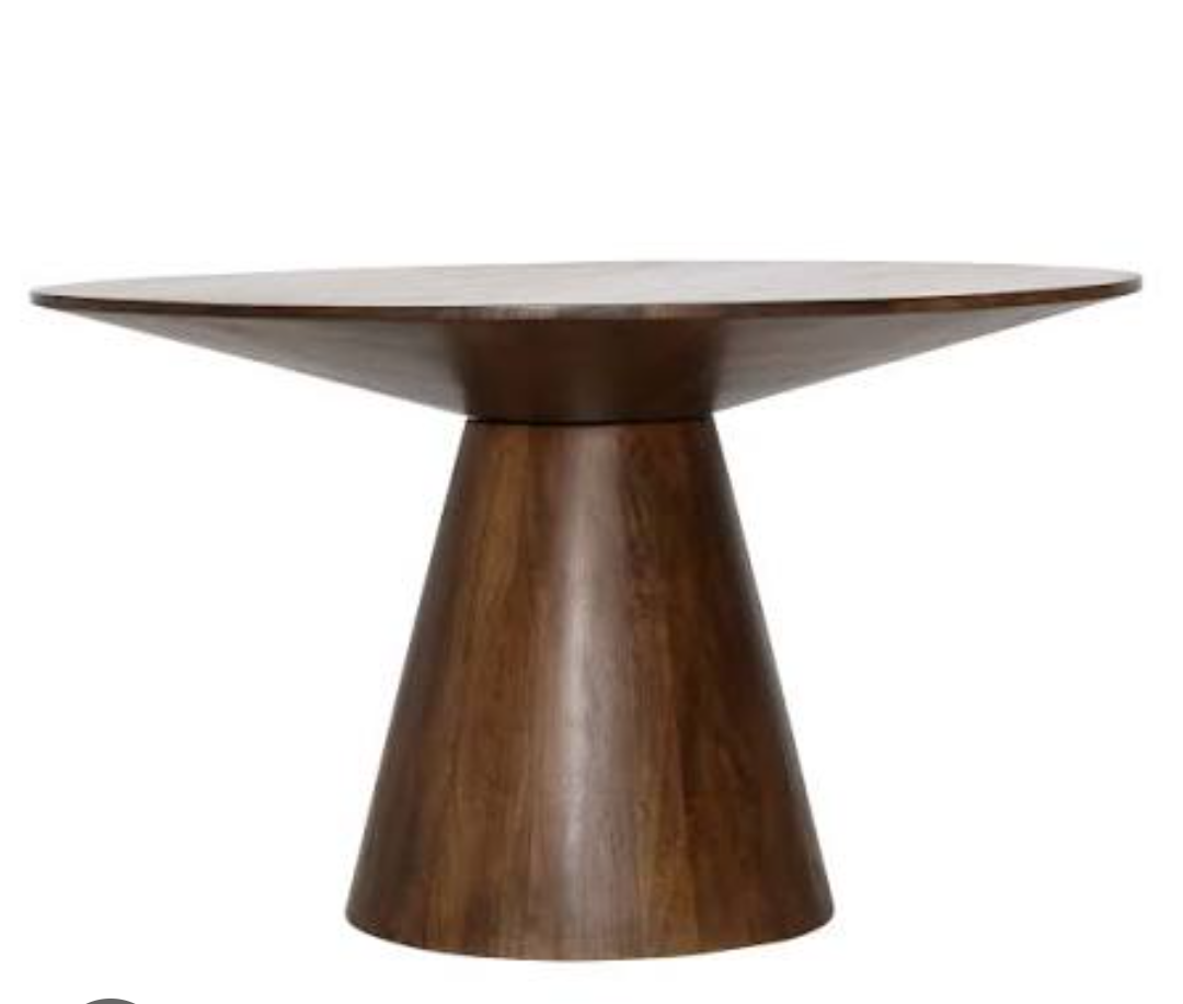 Carrera 52" wide mango dining table, Medium brown