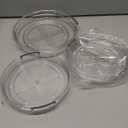 3 Pack Clear Lazy Susan Turntable Organizer for Cabinet, Table Top, Refrigerator, Kitchen Pantry Organizers and Storage, Spice Organizer, 12'', 10.6'', 9.25''