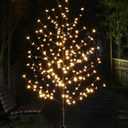 Lightshare 6.5FT 208 LED Cherry Blossom Tree, Lighted Artificial Tree for Decoration Inside and Outside, Home Patio Wedding Festival Christmas Decor