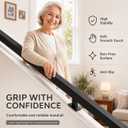 12FT Handrail Wall Mounted, 500LB Heavy-Duty Stair Railing