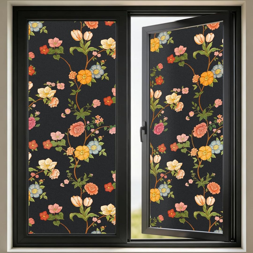 Kromapolis Blackout Window Film, Light Blocking Privacy Tint 23.6″ x 78.7″, 23.6In x 78.7In