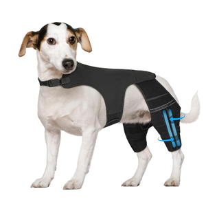 Marnonsis Dog Leg Braces for Torn ACL Hind Leg, with 4 Metal Stabilizers Support,Adjustable Dog Knee Braces for Back Leg, CCL, Luxating Patella, Ligament Injuries, Hip Dysplasia, L