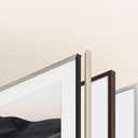 SAMSUNG ( Modern Teak Frame Customizable Bezel, 55 Inch, 2021 Model)
