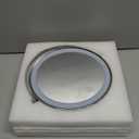 Makeup Mirror with Lights, 1x/20x 360° Rotation Vanity Mirror, Brightness Adjustable Lighted Makeup Mirror with Magnification, 5000 mAh Rechargeable Double Sided Mirror with 3 Colors, Gift for Women