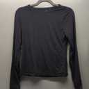 SUUKSESS Women Double Lined Fitted Basic T Shirts Crew Neck Long Sleeve Crop Top (Large)