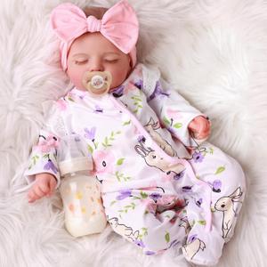 BABESIDE Lifelike Reborn Baby Dolls Girl - 20 Inch Realistic Newborn Baby Dolls with Poseable Body, Real Life Baby Dolls with Accessories for 3+ Year Old Girls Gifts, Pretend Play, Collection