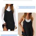 Nirovien Womens Tennis Dress Workout Mini Dress with Shorts Sleeveless Spaghetti Straps Golf Athletic Dresses, XS