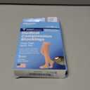 Amazon Basic Care Medical Compression Stockings, 20-30 mmHg Support, Women & Men Thigh Length Hose, Open Toe, Beige, Medium (Previously NuVein)