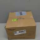 Navaris Glass Serving Bowls - Set of 3 Gold Edge Tempered Glass Dessert Bowl Dishes for Ice Cream, Jelly, Fruit, Hot, Cold Food- Small, Medium, Large