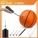 Jexine Basketball Bulk, 12 Pcs 29. 5" Official Size 7 Rubber Basketball with Air Pump for Adult Youth Outdoor Indoor Training Swimming Pool Training Game, Orange