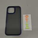 TORRAS Shockproof for iPhone 16 Pro Max Case, 4X Military Grade Drop Proof, Translucent Slim Protective Anti-Scratch Hard PC Back Phone Case for iPhone 16 Pro Max 6.9'', Matte Navy Blue Cover