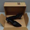 Rilista Women's Slingback Kitten Heels Closed Pointed Toe Wedding Party Dress Pumps Shoes (6)