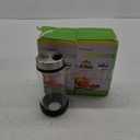 7 oz Salt and Pepper Shaker Set with 304 Stainless Cover Adjustable Outlet Holes Glass Spice Jars Dispenser Seasoning Cans for Kitchen Decor and Home Restaurant BBQ Camping Kitchen Accessories (2Pcs) (2 PCS 200ML(2.36*4.92 IN))