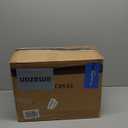 KKTONER PU Leather Modern Rolling Stool with Low Back Height Adjustable Work Salon Drafting Swivel Task Chair with Footrest (Black)