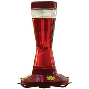 Pinch Waist Glass Hummingbird Feeder