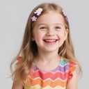 SAOROPEB 24 Pcs Hair Clips for Girls Toddler Hair Clips Cute Hair Accessories for Kids Candy Color Cartoon Design for Little Girls - Pink Purple Green