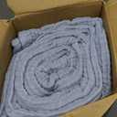 EMME Cotton Muslin King Blanket Bed Layering Bedspread Coverlet Breathable Gauze Soft Lightweight Blankets (Heather Dusty Blue, 108"x90")