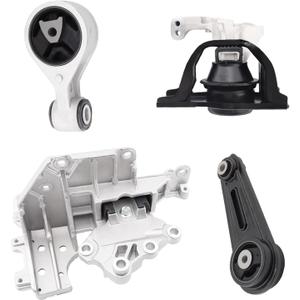 Engine Motor Mount Compatible with Nissan 2008-2013 Nissan Rogue 2.5L 2014-2015 Rogue Select 2.5L FWD 2007-2012 Sentra 2.5L CVT Replacement for A7370 A7384 10092 A4351 A4352 Set of 4, CF4351