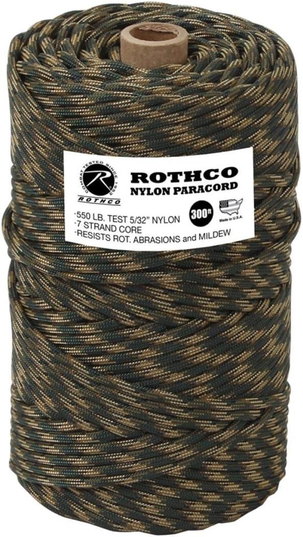 Rothco 328: Nylon Paracord 550Lb 300 Ft Tube