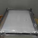 Transparent Plastic Storage Clear Shoe Display Case Box Organizer - Magnetic Side Open, 16PC (Black) (Black Aluminum Frame)