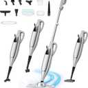 Steam Mop, 11-in-1 Powerful Handheld Steam Cleaner with 11.8 OZ Removable Tank, Detachable Steam Mops for Floor Cleaning with 23FT Power Cord (Sliver)
