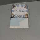 102 Pcs Diaper Raffle Tickets with Raffle Box Baby Shower Party Decorations Don't Say Baby Sign Clothespin for Gender Reveal Party Invitation Insert Card Theme Game(Blue, Cowboy)