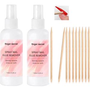 Gadcrystal Spray Nail Glue Remover,2PCS Nails Glue Remover 120ml/fl.oz,Professional Nail Remover For Wear Nail/Press On Nails, Easily & Quickly Remove Fake Nail Tips