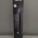 PELONIS 40-inch Bladeless Tower Fan for Bedroom, Standing Fan with Remote Control, 26ft/s, 90 Oscillation, 3 Speed Settings, 27 dB, 3 Modes, 15-Hour Timer, LED Display, Fan that Blows Cold Air, Black