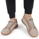 Men's Barefoot Wide Toe Box Shoes - Minimalist Barefoot Shoes with Zero Drop Sole Extra Wide Slip on Walking Shoes for Men (Beige, size 10)