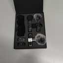 Upgraded 2 Pack Mini Clip on Microphone With LED Display, Wireless Lavalier Microphone for iPhone, HD Noise Cancelling, Portable Lapel Mic for Recording Video Podcast Vlogg Content Creator interview (Black)