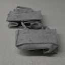 Cute Castle 2 Pack Diaper Caddy Organizer - Portable Baby Caddy Organizer with Handle, Nursery Storage Bin and Car Organizer for Girls, Boys - Baby Gift Basket - Grey (Regular)