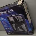 Comfort Zone Box Fan with Carry Handle, 20 inch, 3 Speed Full-Force Air Circulation with Air Conditioner, Floor Fan, Bedroom Fan, Airflow 15.03 ft/sec, Ideal for Home, Bedroom & Office, CZ200ABK
