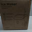 Silonn Nugget Ice Maker Countertop, Pellet Ice Machine with Self-Cleaning Function, Sonic Ice Maker Produces 33lbs of Chewable Ice in 24 Hours, Ideal for Home Kitchen and Office (Stainless Steel)