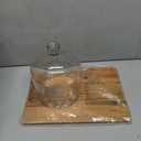 Libbey 4-Piece Acaciawood Cheese Board Set, Round Charcuterie Board with Glass Dome, Knife and Bowls, Charcuterie Boards Gift for Weddings, Parties