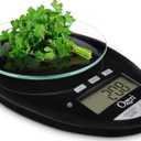 Ozeri Pro II Digital Kitchen Scale with Removable Glass Platform and Countdown Kitchen Timer (1 g to 12 lbs Capacity) (Black)