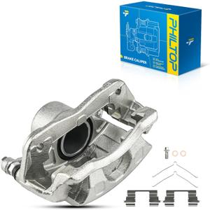 PHILTOP Brake Caliper Front Left Compatible with 2013-2021 Honda Civic, 2003-2017 Honda Accord, 2013-2015 Acura ILX, 2016-2016 Honda CRZ, 2013-2014 Honda Fit, 19-B2660