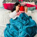 Bedsure GentleSoft Fleece Throw Blanket Teal - 300GSM Blankets for Couch, Sofa, Bed, Soft Lightweight Plush Cozy Throws for Toddlers, 50x60 inches