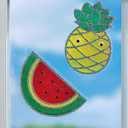 3 x Creativity for Kids Window Art Fun Fruits - Paint and Decorate 2 Suncatchers, Create Your Own Window Art for Kids