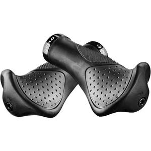 Ergonomic Anatomic Handlebar Grip Triple Density Bar-end Extensions Soft Anti Slip Absorb Shock CNC G2 Lock Comfort for Bicycle MTB XC FR BMX Cyling