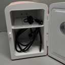 Frigidaire Retro 9-Can Mini Personal Fridge Portable Cooler for Car, Office, Bedroom, Dorm Room, or Cabin, 11.8" D x 7.1" W x 10.1" H, PINK