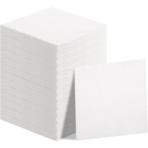 DaYammi 100 PCS White Napkins Disposable Hand Towels for Bathroom, 13" x 13" Soft and Absorbent Linen Feel Cocktail Napkins, Napkins Everyday, Elegant Decorative Paper Guest Towels for Bathroom Party