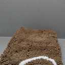 Smiry Dog Door Mat for Muddy Paws, Absorbent Dirt Trapper Non Slip Quick Dry Washable Chenille Mat for Mud Dogs, Entry Rug for Indoor and Outdoor (59x35 Inches, Camel)