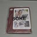 Soke Case for iPad Pro 12.9 Inch 6th/5th/4th Generation(2022/2021/2020 Release), Rugged Shockproof Protective Cover with Built-in Kickstand for Apple iPad Pro 12.9 - Dark Red