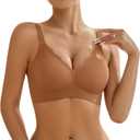 Wireless Bras for Women Bralette - Womens Seamless Push Up Full Coverage Wirefree Padded Sleep Bra with Support and Lift (M)