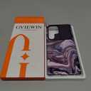 GVIEWIN for Samsung Galaxy S25 Ultra Case with Slide Camera Cover, [Screen Protector] [Shockproof Military Grade Drop Protection] Marble Slim Fit Hard PC Phone Cover S25 Ultra 6.9" 2025 (Quicksand)