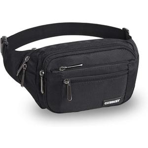 CXWMZY Fanny Packs For Women & Men Waist Pack Hip Bum Bag with Multi-Pockets Large Capacity Waterproof Casual Bum Bag for Disney Traveling Casual Cycling Running Hiking